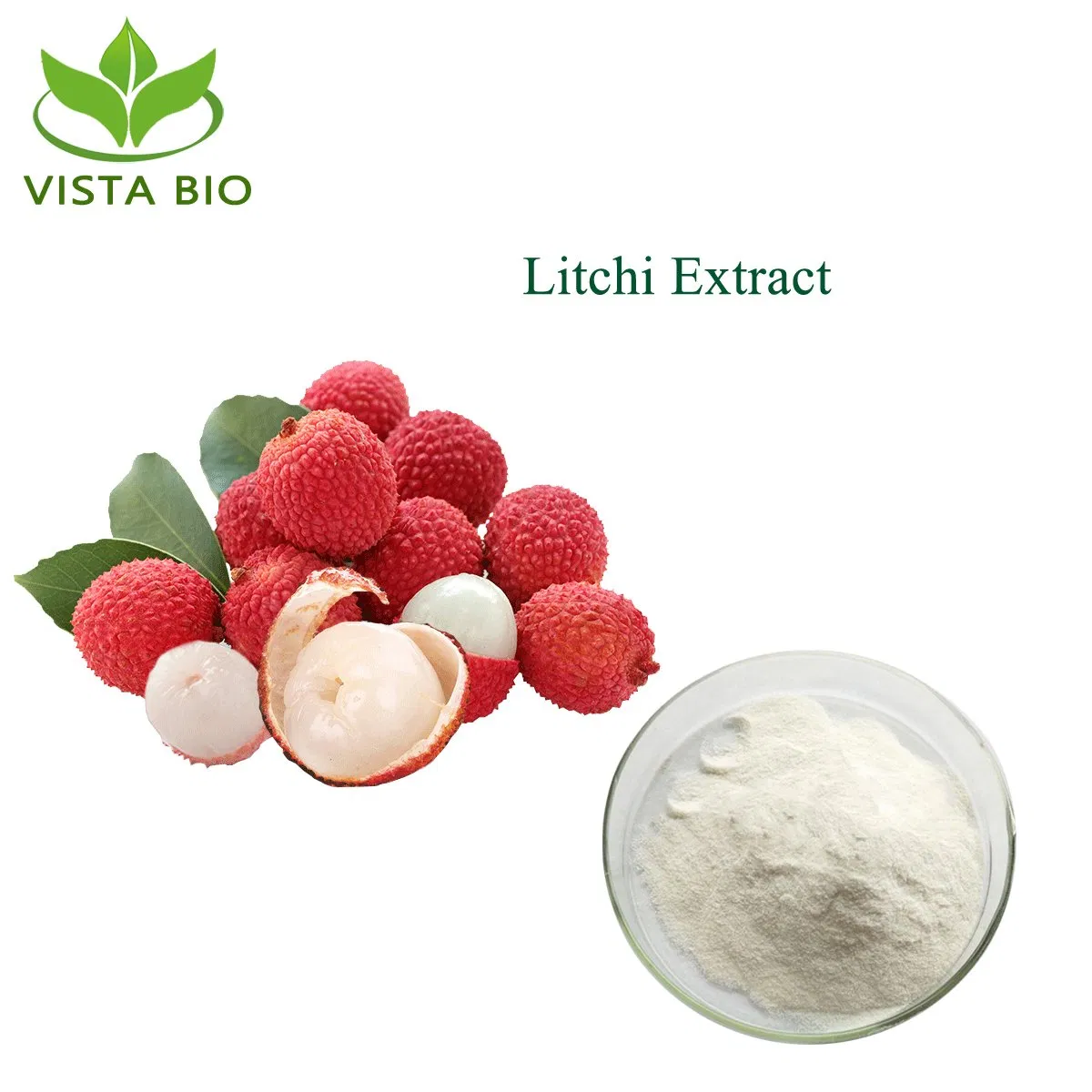 Natural Plant Extract 10: 1 Litchi Powder Lychee Juice Powder for Food and Beverage Additive