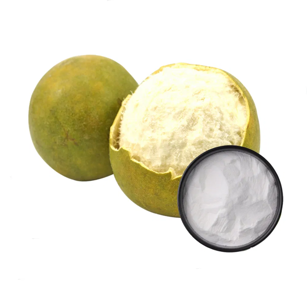 Natural Sweeteners Monk Fruit Extract with Erythritol Blends 1: 1 White Brown Granule Powder