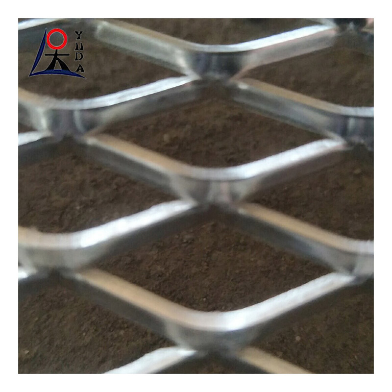 Expanded Metal Mesh Facade Platform Galvanized Expandable Metal Ceiling Mesh Sheet