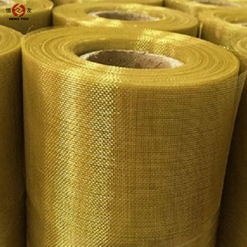 Brass Wire Mesh for Sound Insulation &amp; Acoustic Panel Decoration