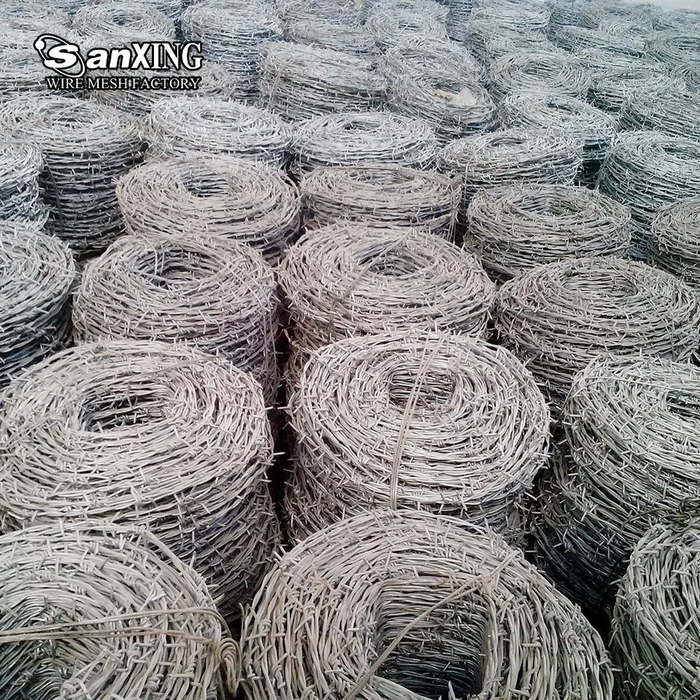 13 Gauge Double Strand Galvanized Barbed Wire 2.4mm