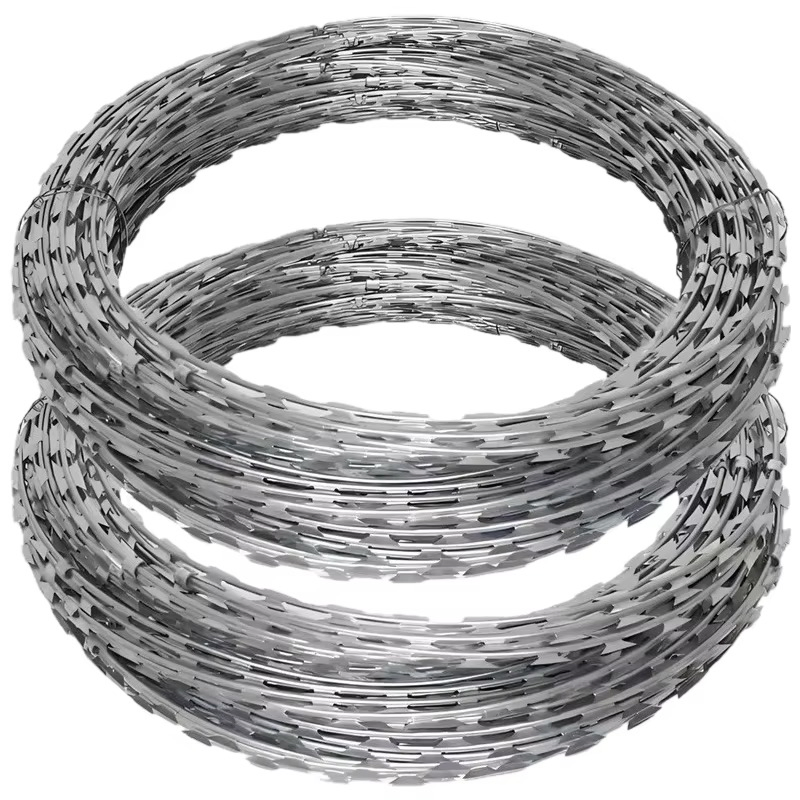 Galvanized Security Fencing Concertina Anti Climb Razor Barbed Wire
