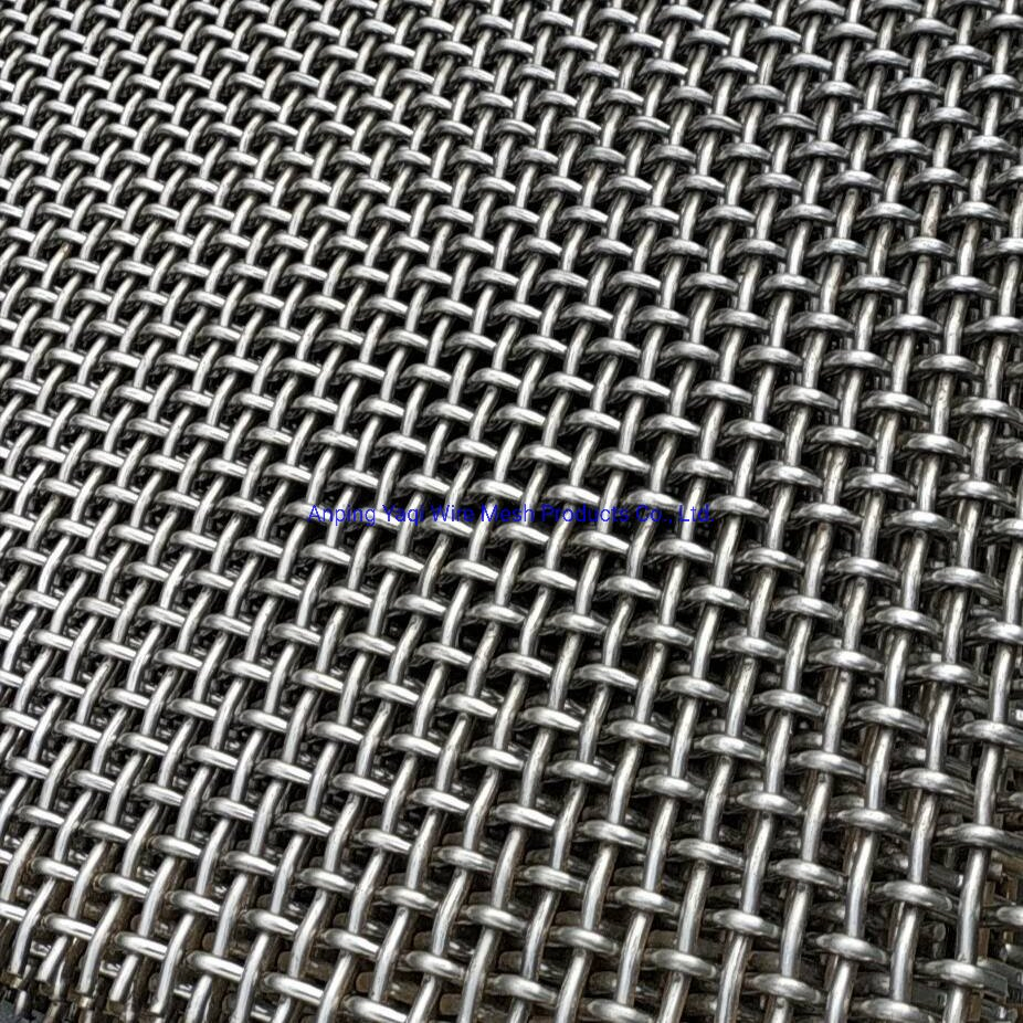 10*10mm 304 Stainless Steel Crimped Wire Mesh Screen Sieve for Coal Fines