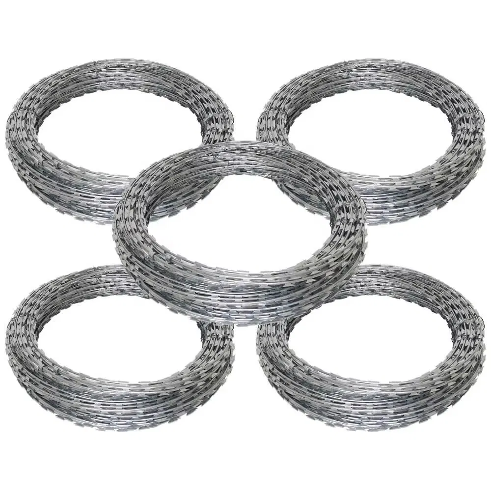 High Tensile Customized Razor Barbed Wire for Concrete Wall Top Protection