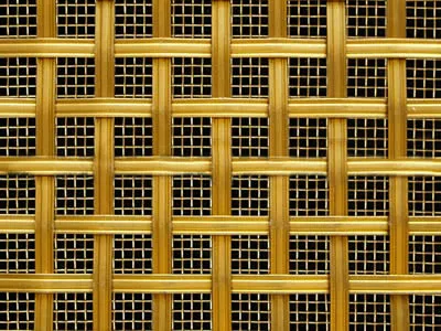 Square Grille Brass Mesh