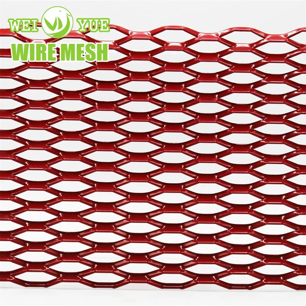 Durable Decorative Aluminium Expanded Metal Wire Mesh Diamond Hexagonal Perforated with Cutting Bending Welding Processing