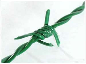 Anping Factory Supply PVC Coated Barbed Wire for Security Fence