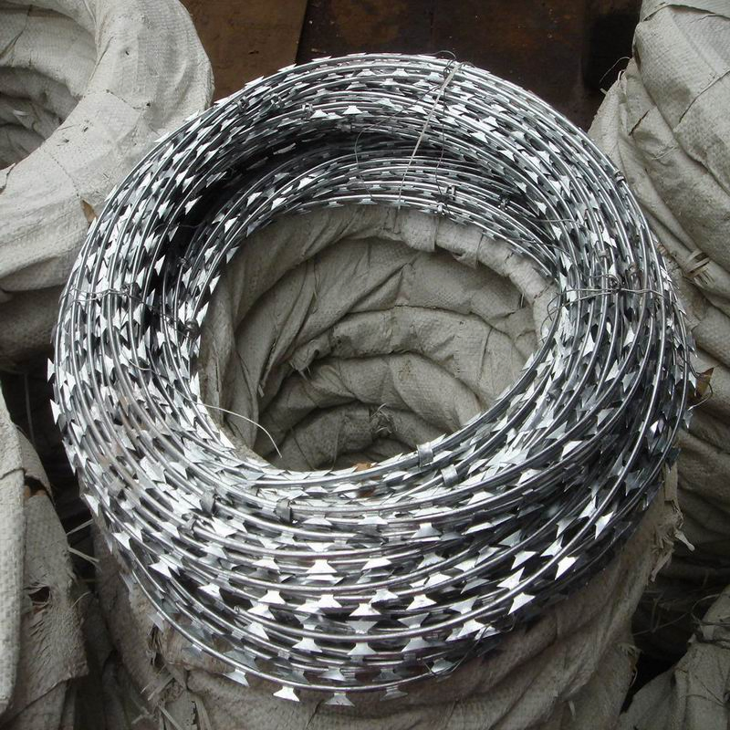 Hot Sales PVC Coated Metal Wire Galvanized Razor Barbed Wire Fence