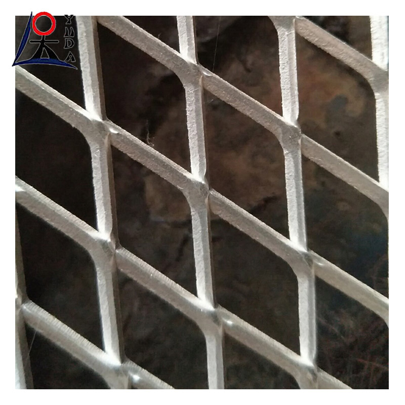 Expanded Metal Mesh Facade Platform Galvanized Expandable Metal Ceiling Mesh Sheet