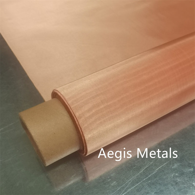 Pure Copper Wire Screen 150-400 Mesh Fine Copper Woven Faraday Cage Mesh
