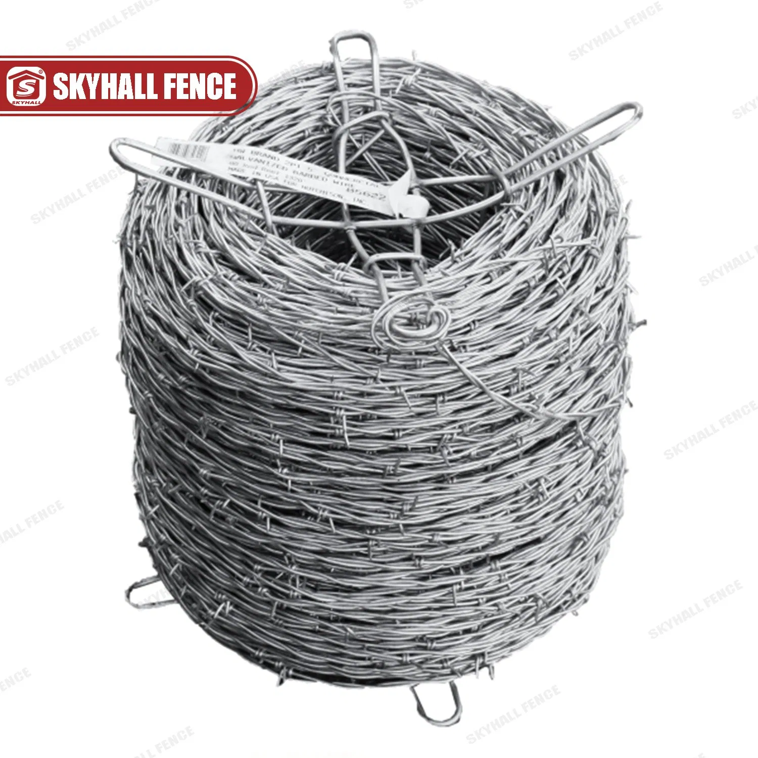 High Tensile Galvanized Traditional Twist Barbed Wire on Top of Fences Walls for Perimeter Protection