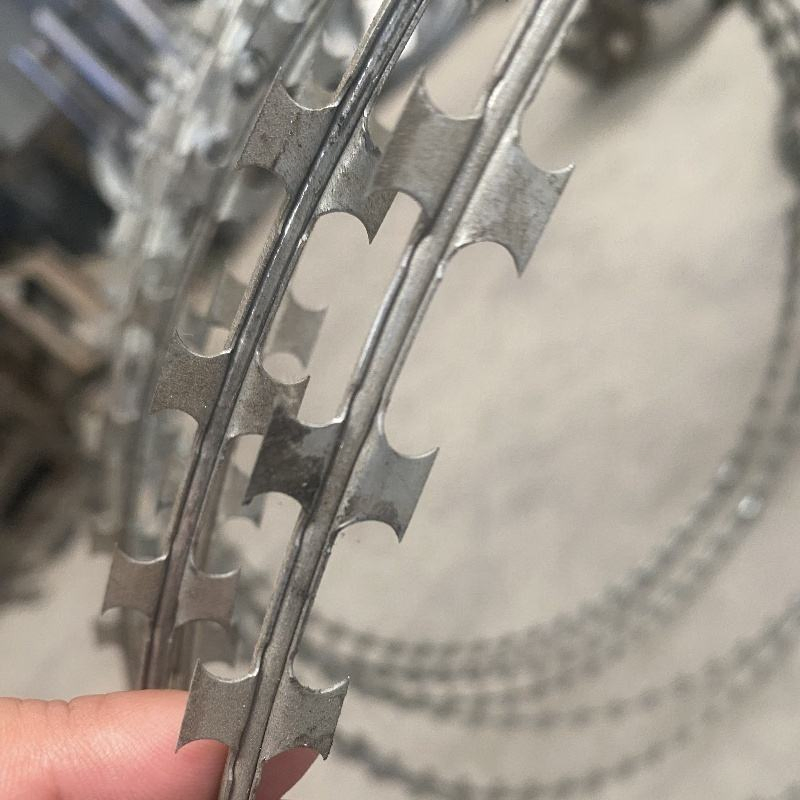 Double Strand Razor Blade Barbed Wire Security Fencing Razor Barbed Wire