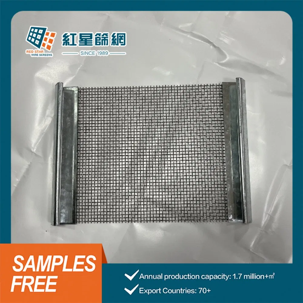 304 Stainless Steel Crimped Wire Mesh Woven Screen Panel for Aggregate Screening