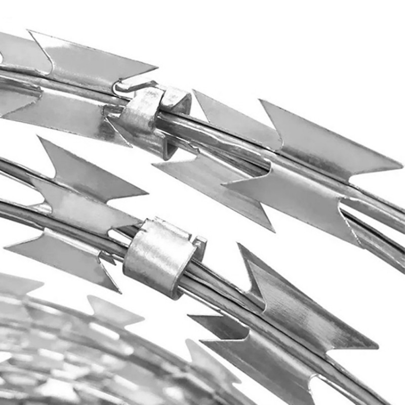 Bto-10 Bto-22 Bto-30 Cbt-60 Cbt-65 Stainless Steel Galvanized Steel PVC Coated Security Razor Wire Mesh Fence Concertina Razor Barbed Wire