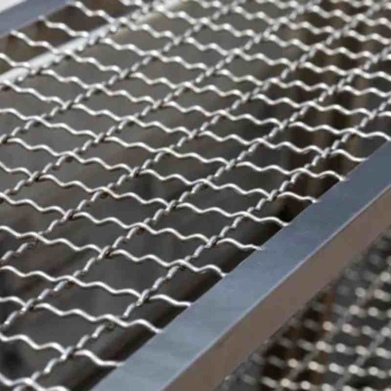 3X3 Mesh 304 Ss 316 Net Woven Metal Stainless Steel Wire Crimped Mesh