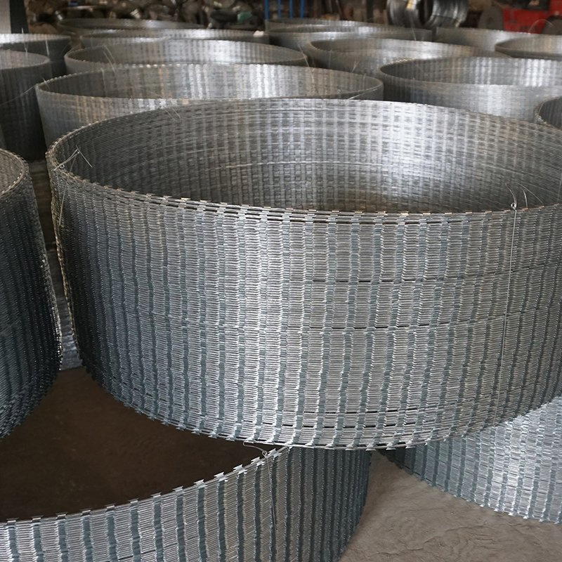 High Security Razor Wire Concertina Barbed Wire Fence 15m/20m/30m Galvanized or PVC Coated Steel Blade for Perimeter Anti Climb Protection