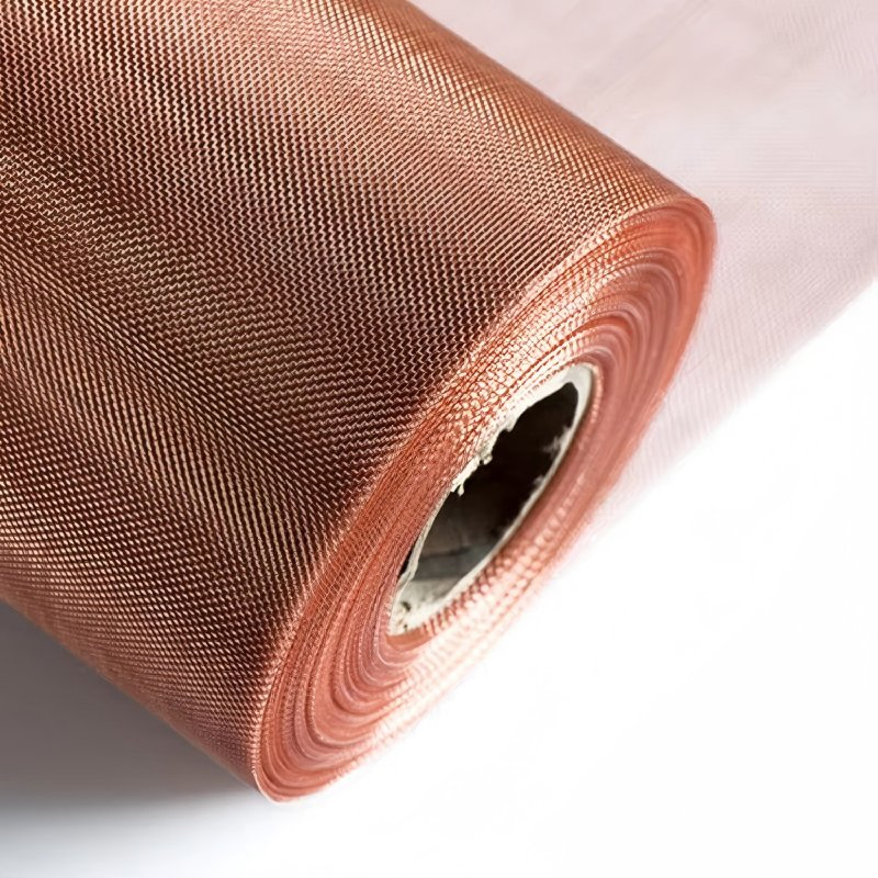 Pure Red Copper Brass Phosphor Bronze Tinned Copper Wire Woven Mesh