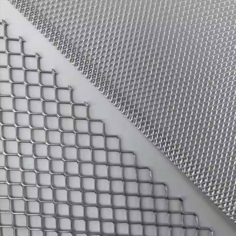 Galvanized, Stainless Steel, Aluminum Copper Expanded Metal Mesh Honeycomb Expanded Metal Decorative Panel