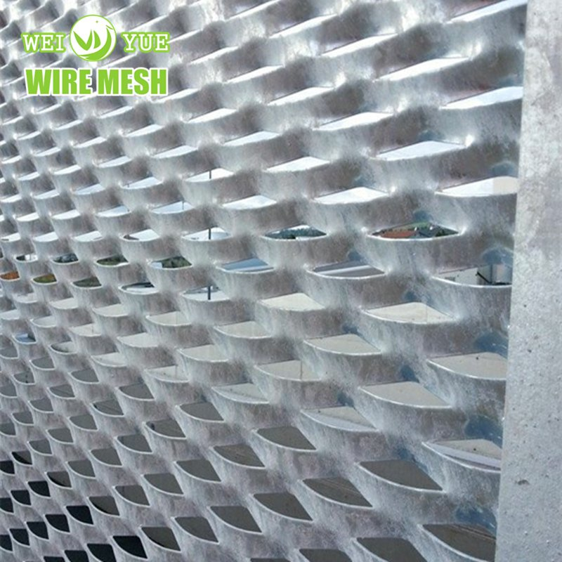 Aluminum Expanded Metal Mesh Exterior Facade Panel