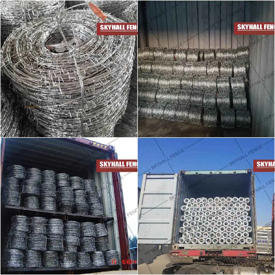 Galvanized High Tensile Traditional Twist 4 Point Barbed Wire 2-15kg/Coil