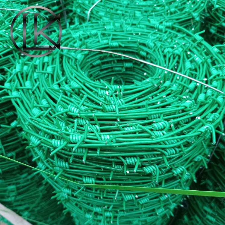 Factory Direct Easy Install High Tensile PVC Coated Twisted Barbed Wire for Stadium Fencing