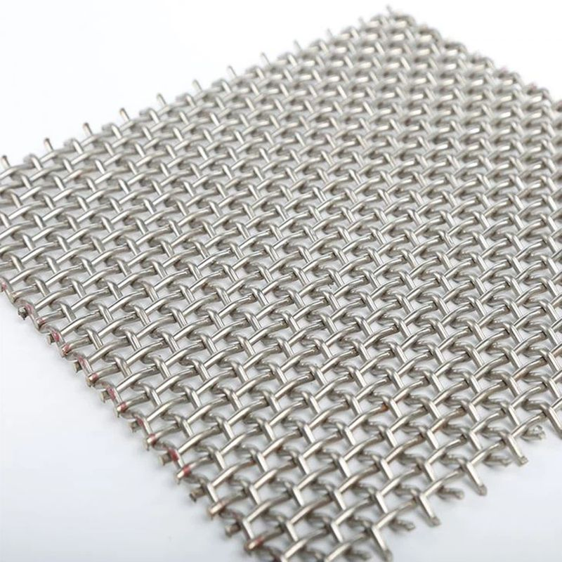3X3 Mesh 304 Ss 316 Net Woven Metal Stainless Steel Wire Crimped Mesh