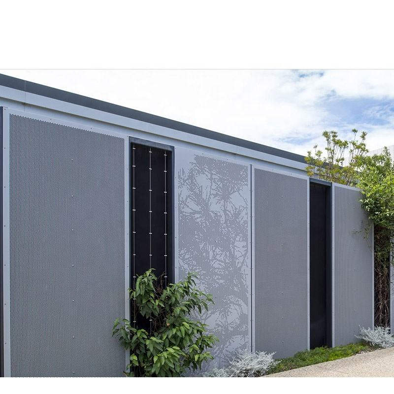 Decorative Perforated Metal Mesh Facade Panel Cladding Curtain Wall Metal Mesh