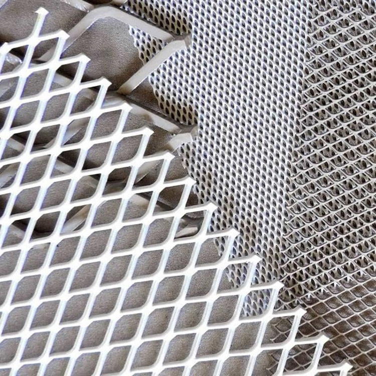 Decorative Aluminum Stainless Steel Copper Expanded Perforated Metal Diamond Wire Mesh