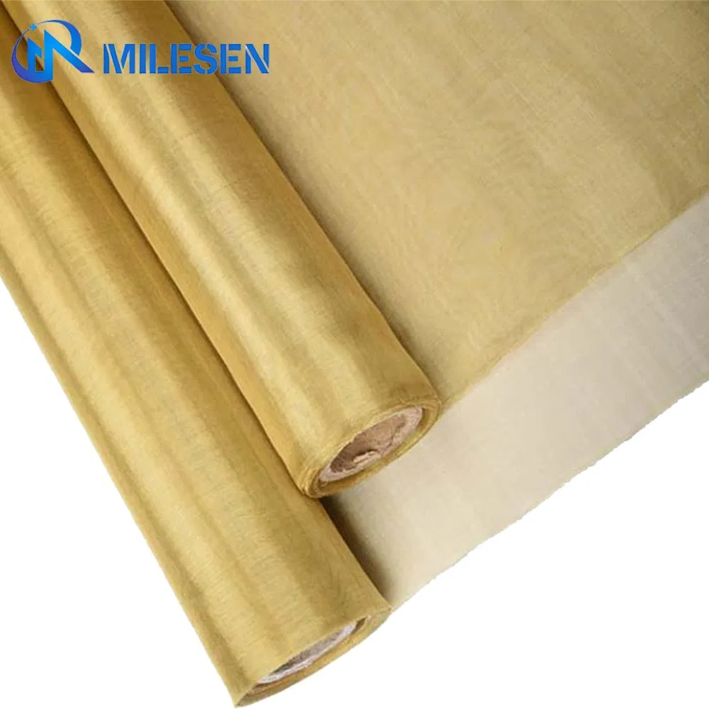 Factory Custom High Strength Wire Mesh Brass Mesh Metal Mesh Filter Mesh for Filtration Screening