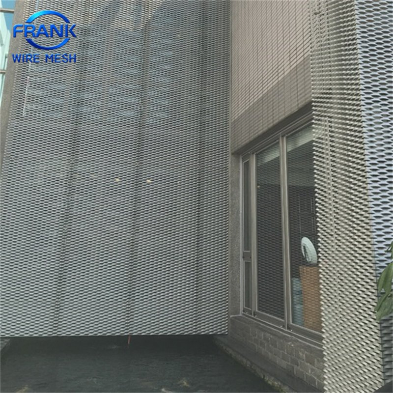 Factory Direct Sales Customized Decorative Colorful Aluminum Expanded Metal Mesh for Architectural Construction Building Facade Wall Fences and Isolation Nets