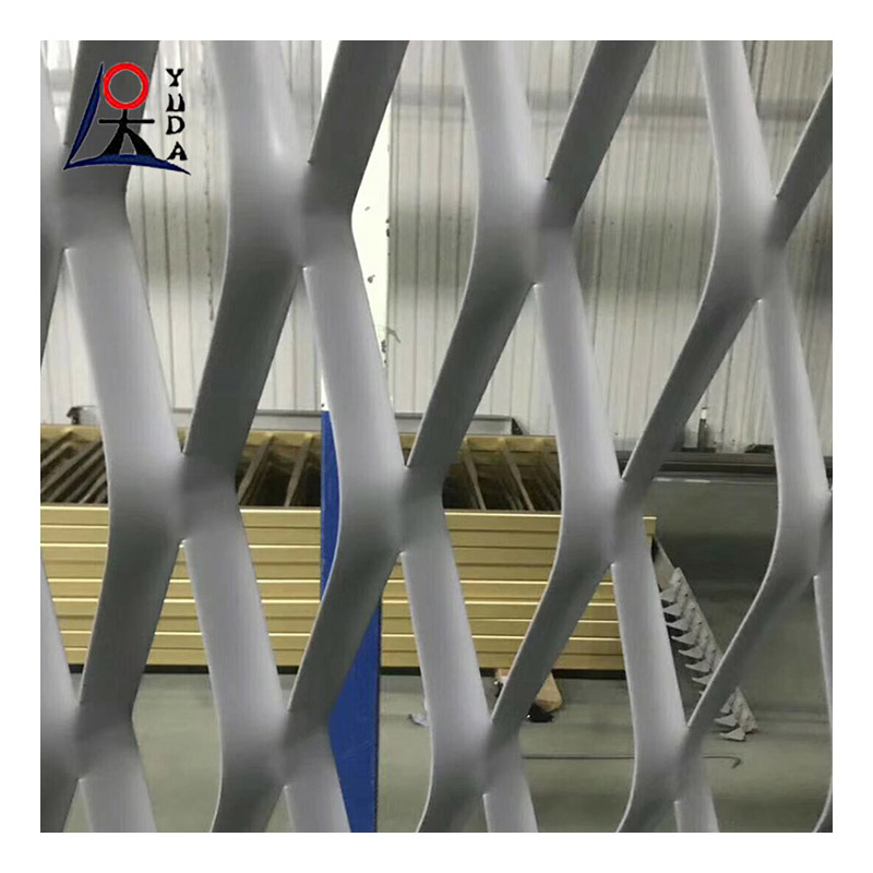 Expanded Metal Mesh Facade Platform Galvanized Expandable Metal Ceiling Mesh Sheet