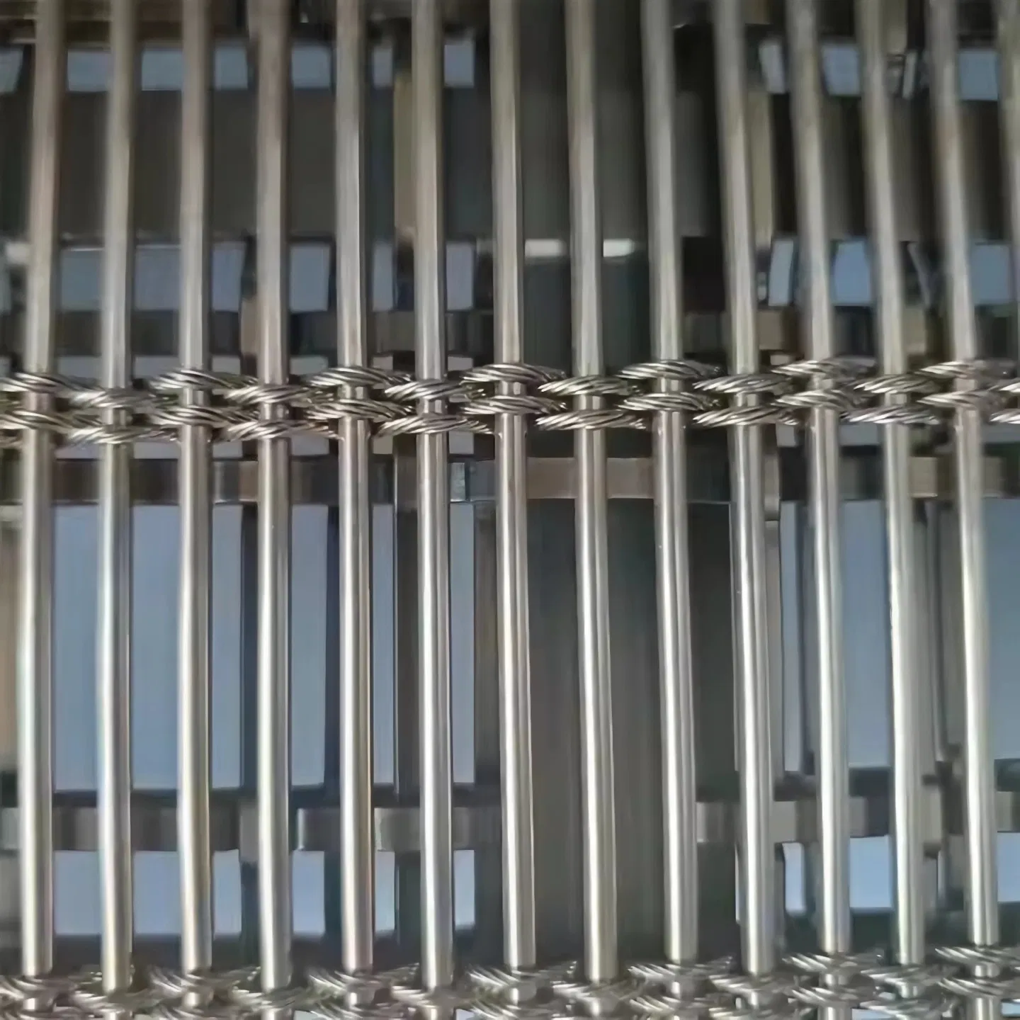 External Architectural Decorative Stainless Steel Brass Metal Wire Decorating Wire Mesh Panel Crimped Wire Mesh for Decoration