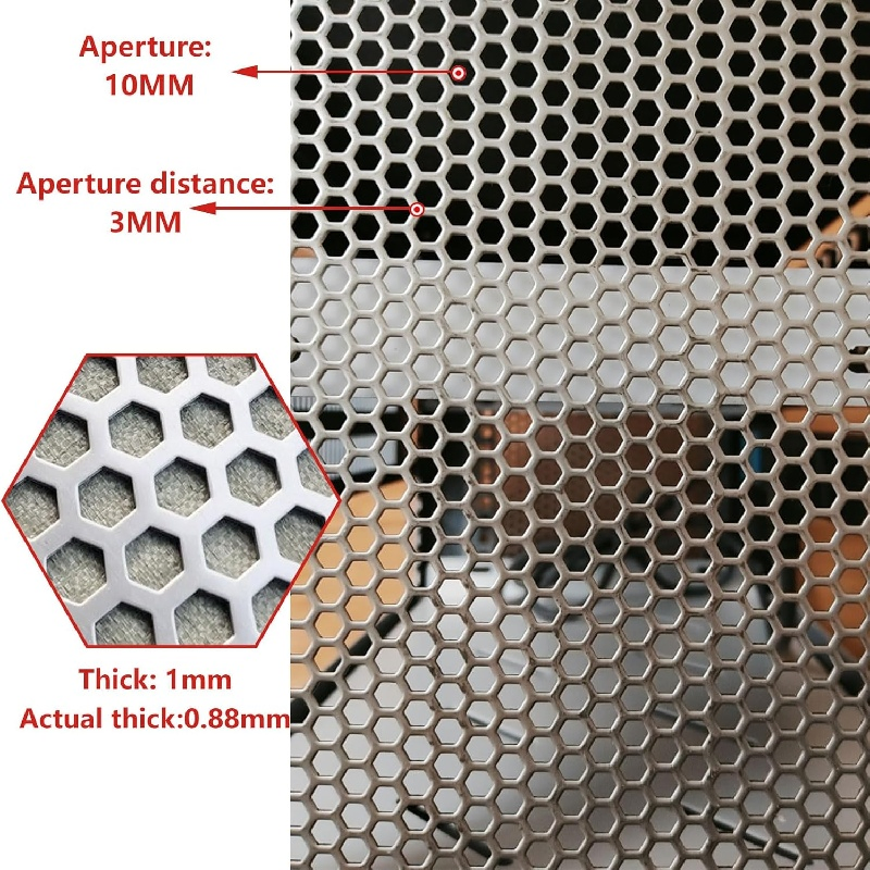 Stainless Steel 304/316 Perforated Metal Sheet Mesh with Round or Hexagonal Holes Filter Plate