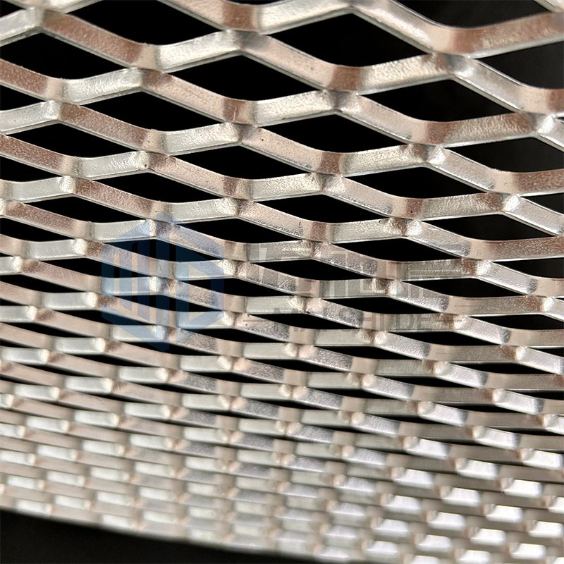 Facade Cladding Metal Aluminum Expanded Metal Mesh