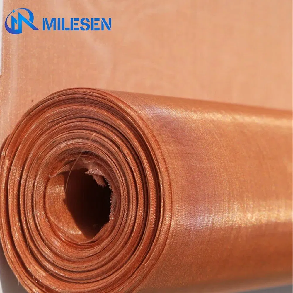 Factory Custom Red Copper Plain Woven Wire Mesh Filter Mesh for Filtering