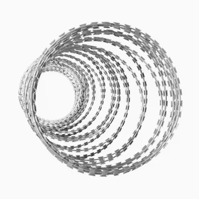 Hot Sales PVC Coated Metal Wire Galvanized Razor Barbed Wire Fence