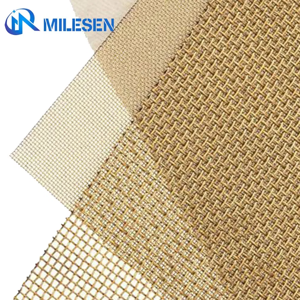 Customized Resistant Brass Copper Phosphor Bronze Woven Wire Mesh