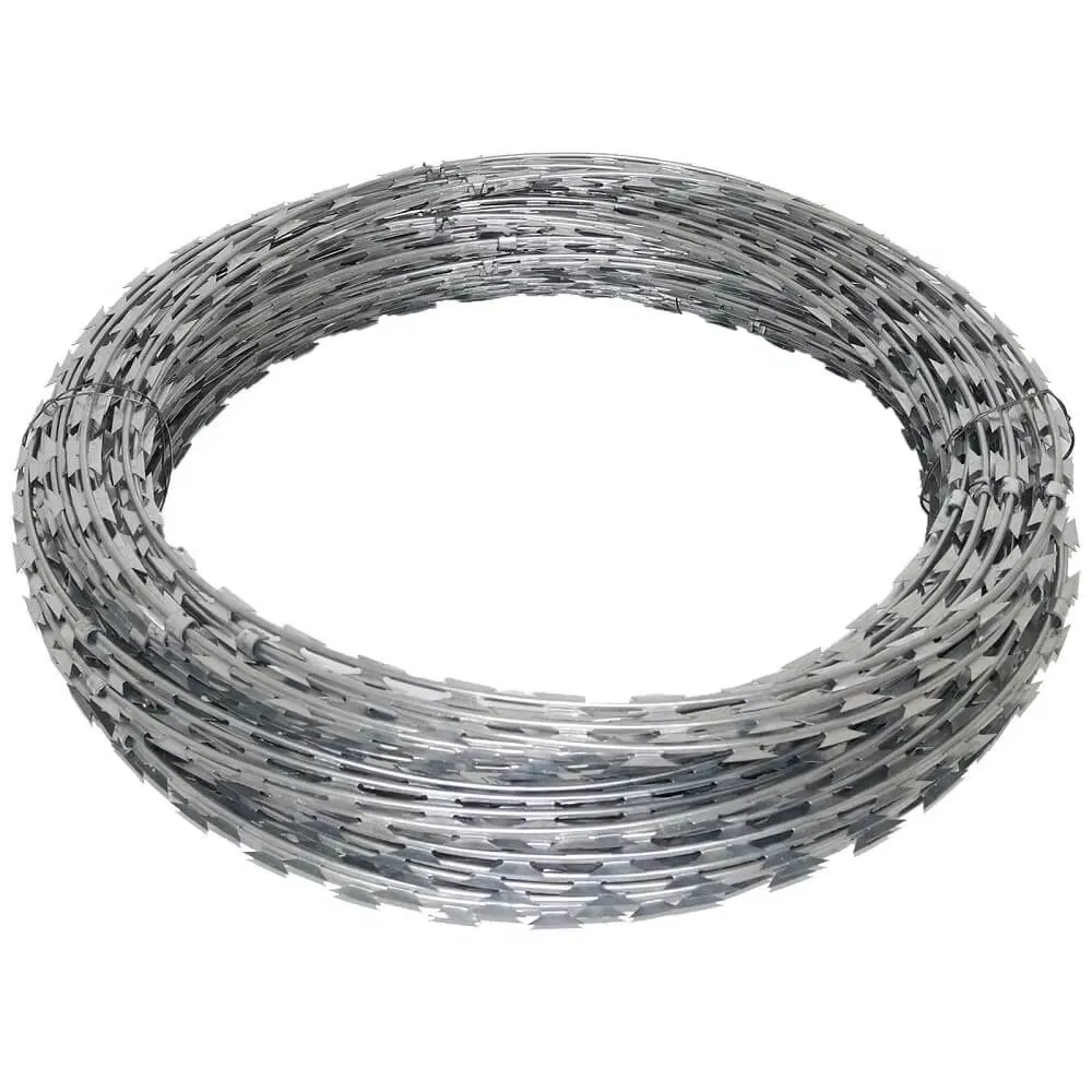 High Tensile Customized Razor Barbed Wire for Concrete Wall Top Protection