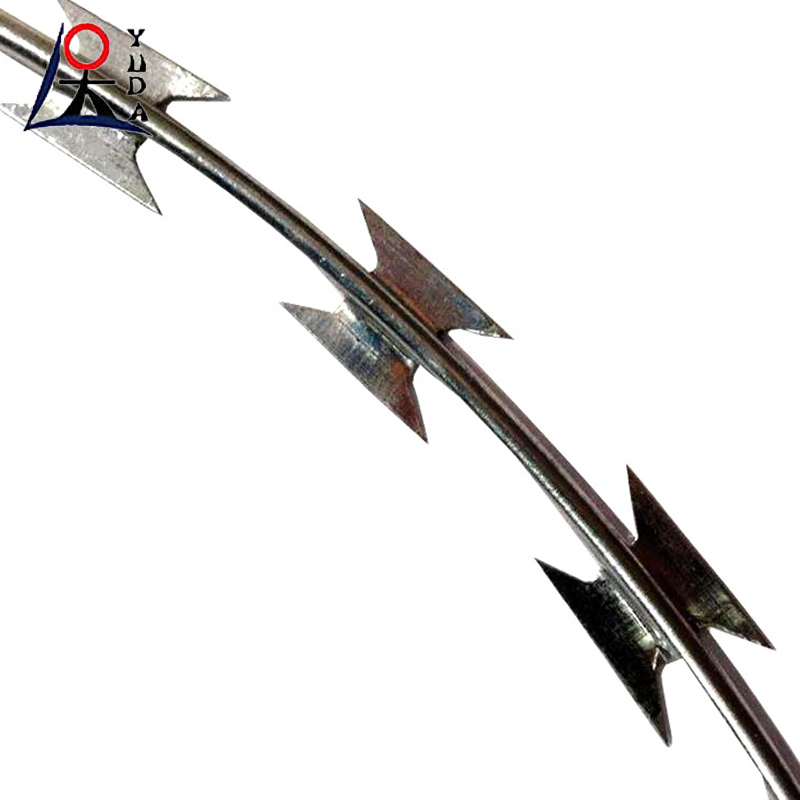 Double Strand Razor Barbed Wire Fence Plate Razor Barbed Wire