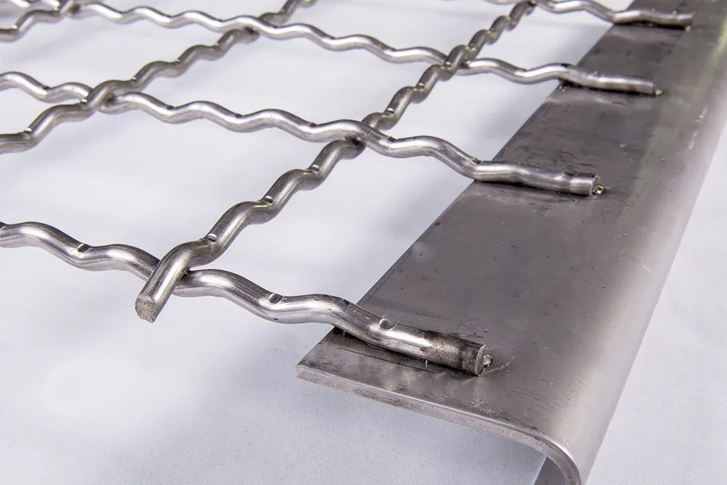 Crimped Square Plain Weaving Wire Mesh Display 3