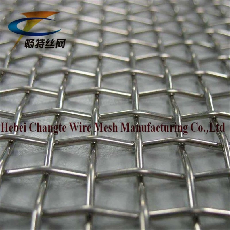 304 Stainless Steel Crimped Wire Mesh for Animal Cage or Vibrating Screen