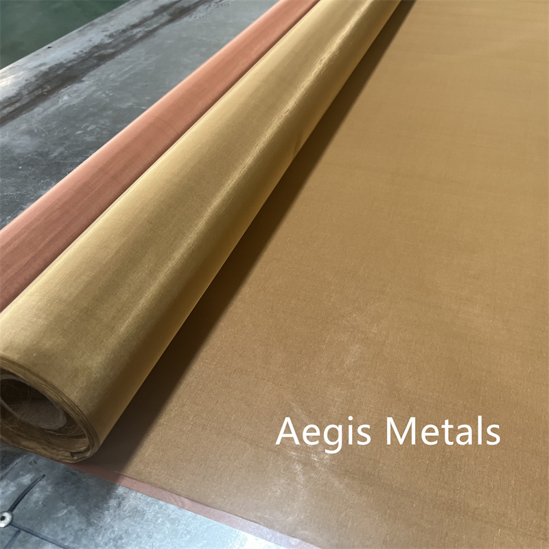 10-200 Mesh H60 H65 H70 H80 Copper Zinc Brass Wire Mesh Fabric