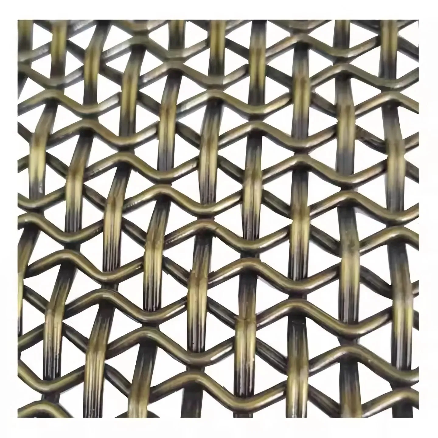 External Architectural Decorative Stainless Steel Brass Metal Wire Decorating Wire Mesh Panel Crimped Wire Mesh for Decoration
