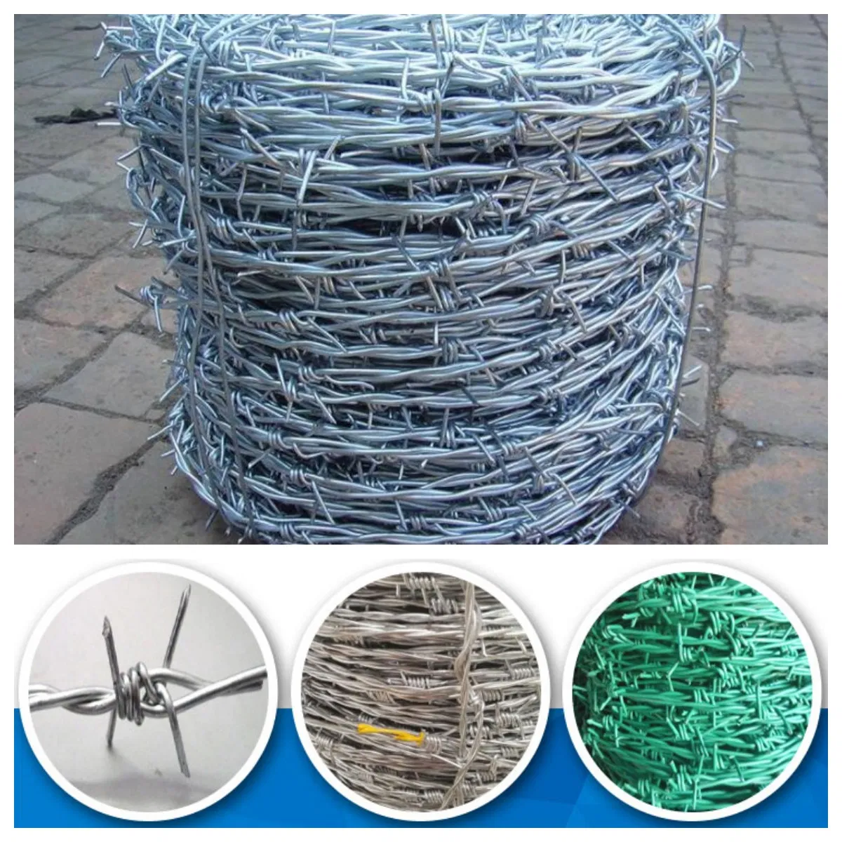 High-Tensile Galvanized Barbed Wire for Perimeter Security