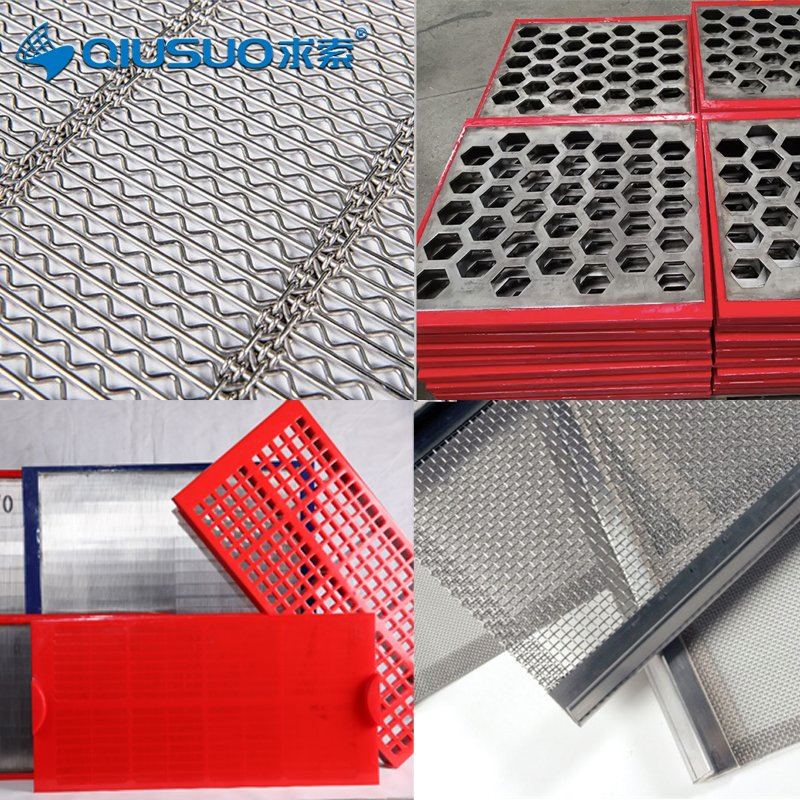 Wear-Resisting Vibrating Screen Mesh/Crimped Screen Wire Mesh/Steel Perforated Screen Mesh/Mining Wedge Wire Screen Mesh/Polyurethane Screen Mesh