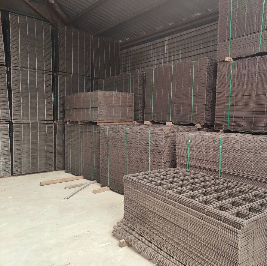 Galvanized Low Carbon Steel Metal 304 316 Woven Reinforced Concrete Welded Wire Mesh Panel Stainless PVC Coated Mesh Panel Cutting and Bending for Construction