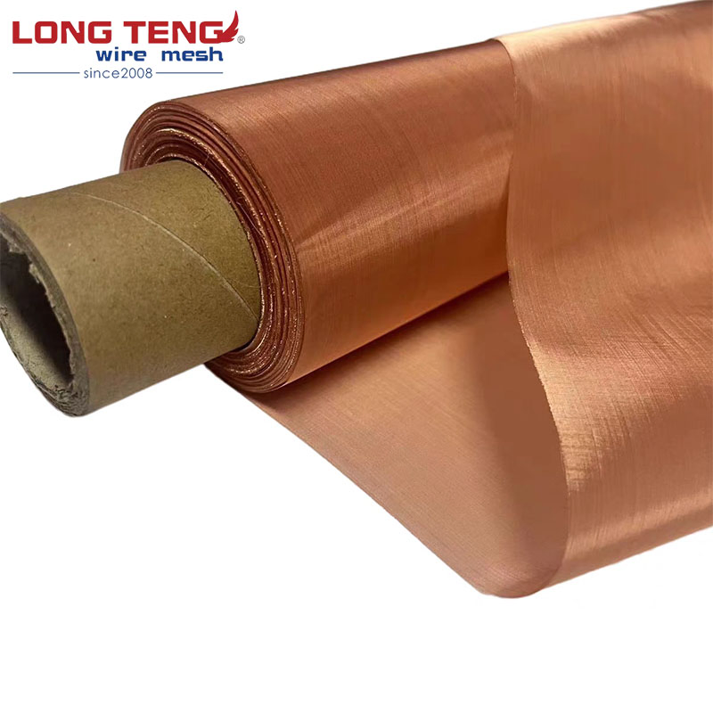 RF Shielding Screen Micro Copper Wire Mesh Emf Brass Material Woven Mesh for Filter