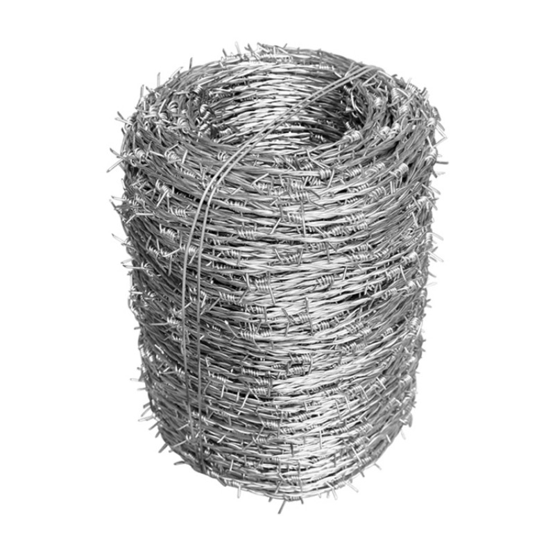 12 Gauge 12.5 Gauge 15.5 Gauge 4 Point Hot Dipped Galvanized, Stainless Steel, PVC Coated Barbed Wire for Fence, Barbed Wire Mesh Roll, Barbed Wire Fence