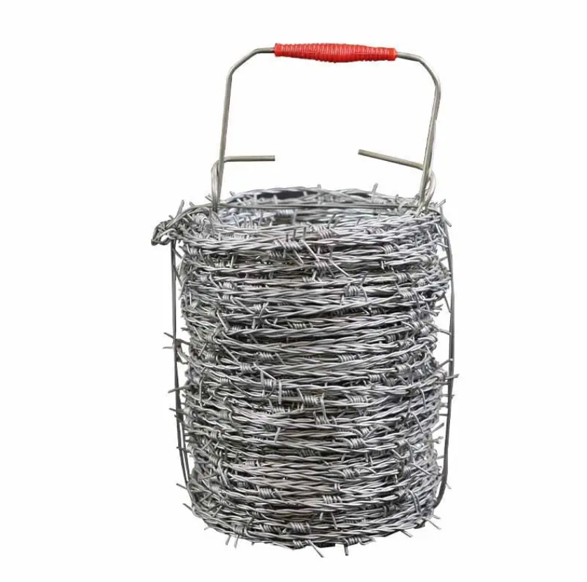 High Security High Tensile Galvanized Barbed Wire Roll with Packing 500m 20kg Per Roll Double Twisted
