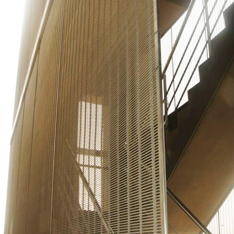 Architectural Ceiling Wholesale Factory Direct Decorative 304 Material Metal Custom Flexible Exterior and Interior Cabled Durable Stainless Steel Wire Mesh